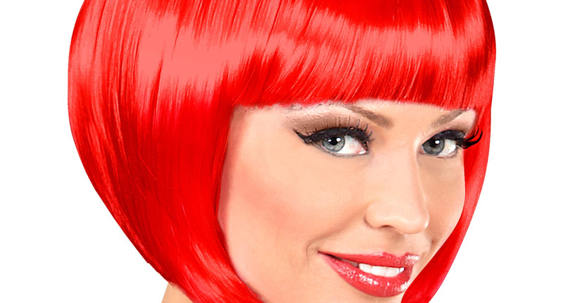 Widmann SRL Rode boblijn pruik dame