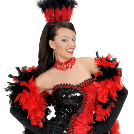 Widmann SRL Rode Choker Met Pareltjes