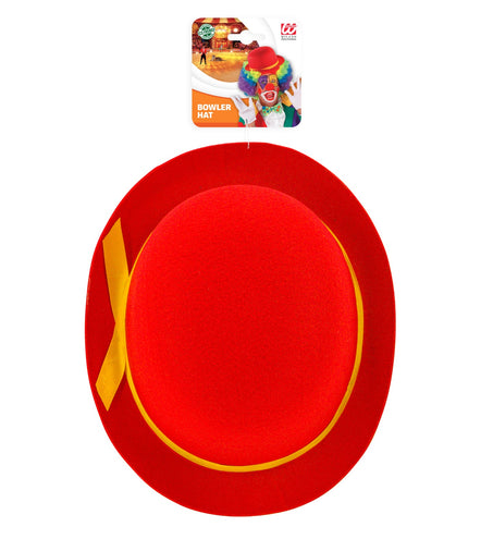 Widmann SRL Rode clownshoed met gele band