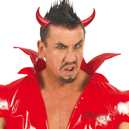 Widmann SRL Rode duivel hoorntjes diadeem