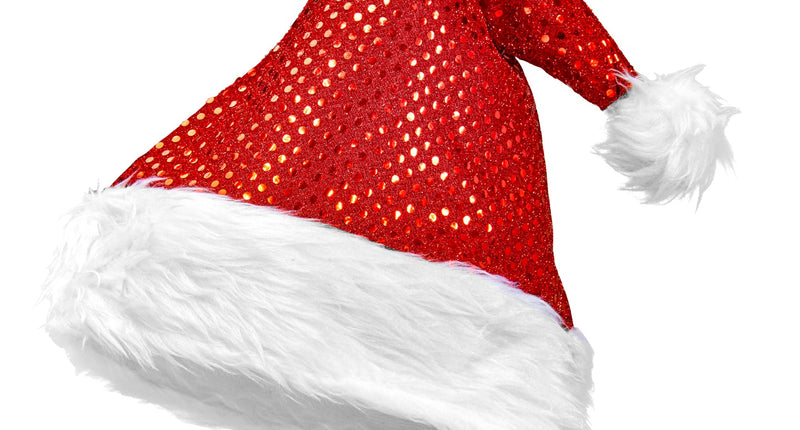 Widmann SRL Rode glitter kerstmuts