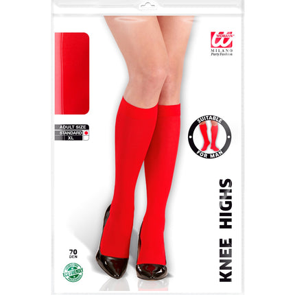 Widmann SRL Rode kniekousen unisex