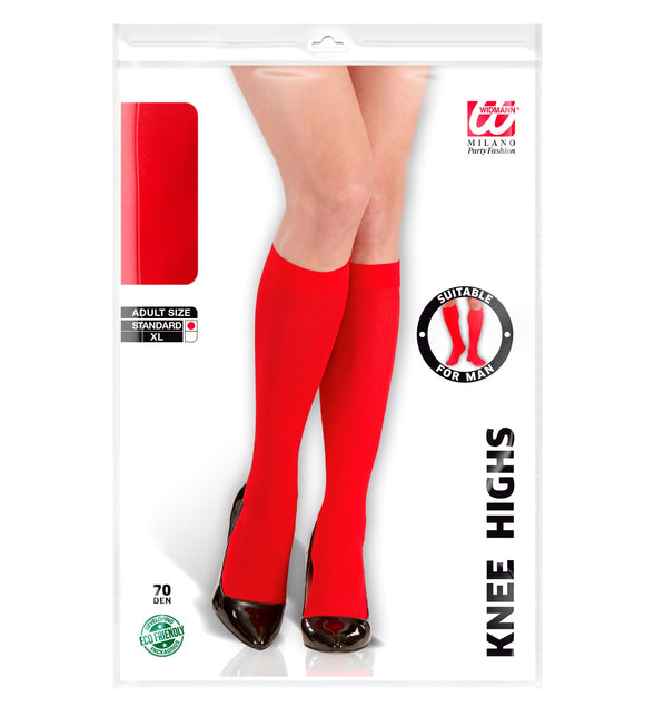 Widmann SRL Rode kniekousen unisex