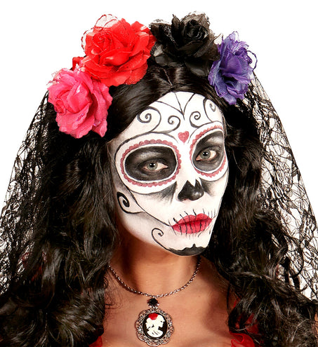 Widmann SRL Rode roos haarclip