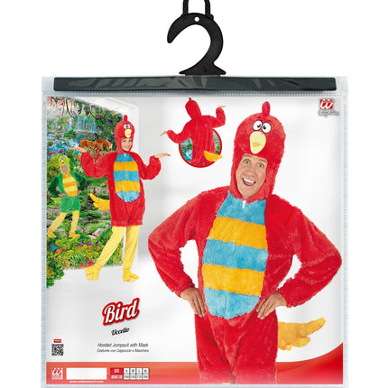 Widmann SRL Rode vogel pakken voor volwassenen
