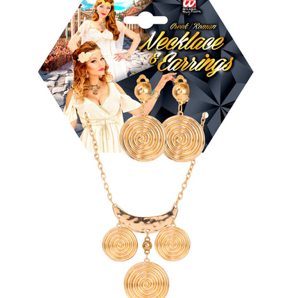 Widmann SRL Romeinse ketting en oorbellen set