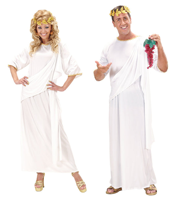 Widmann SRL Romeinse toga wit unisex