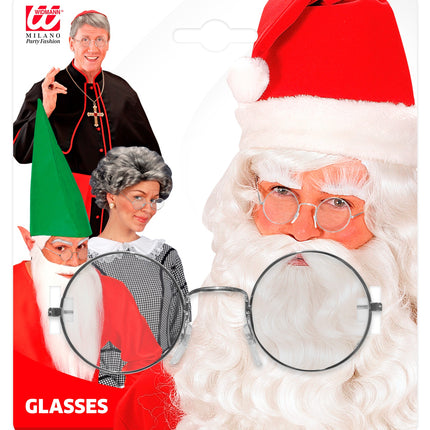 Widmann SRL Ronde bril zilver santa