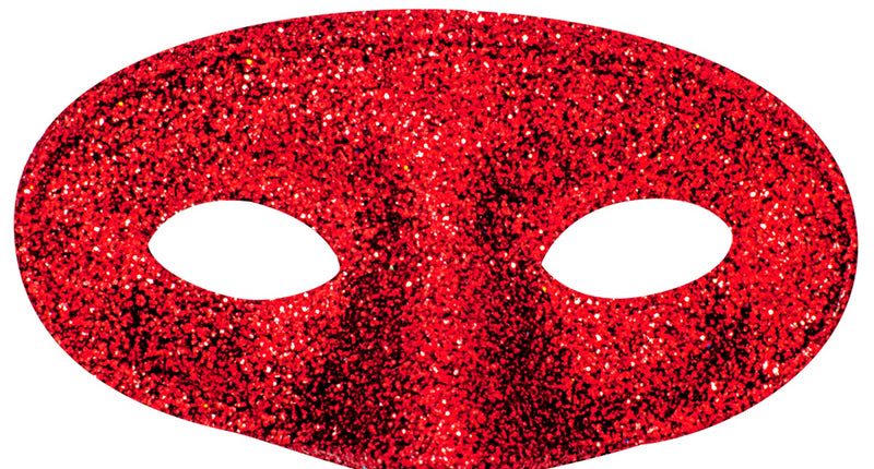 Widmann SRL Rood glitter oogmasker