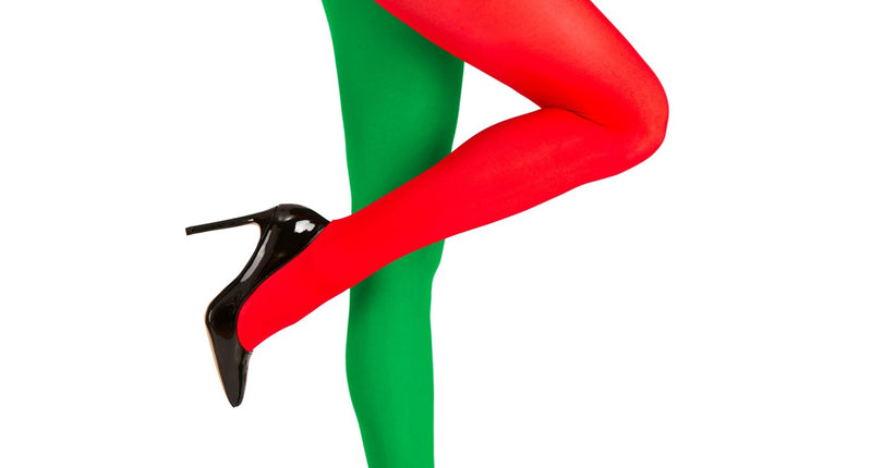 Widmann SRL Rood groene panty kerstelf