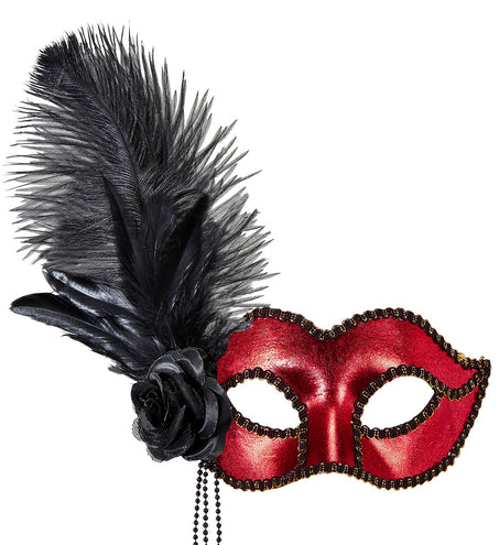 Widmann SRL Rood Metallic Venetiaans oogmasker