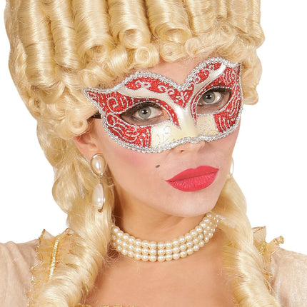 Widmann SRL Rood oogmaskers Venetiaans