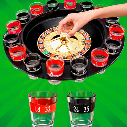 Widmann SRL Roulette drinkspel met shotglaasjeskk