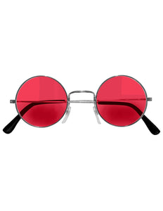 Widmann SRL Roze bril 70-er jaren Flower Power