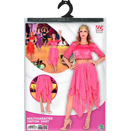 Widmann SRL Roze chiffon rok