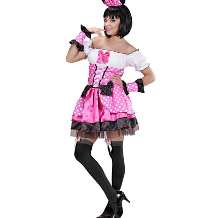 Widmann SRL Roze muis kostuum Rian dames