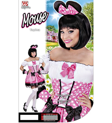 Widmann SRL Roze muis kostuum Rian dames