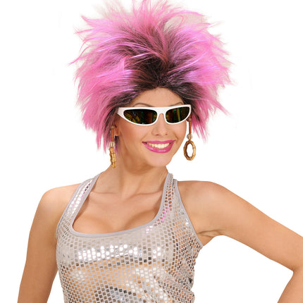Widmann SRL Roze pruik Frenzy