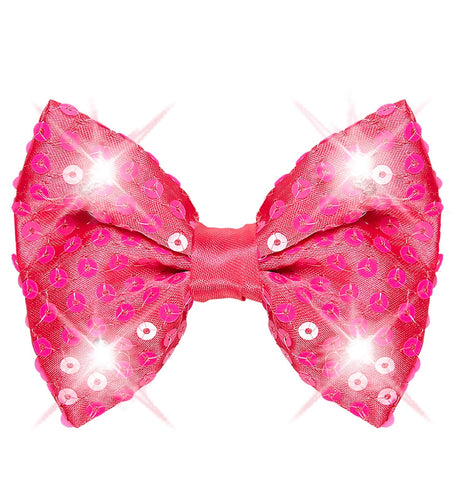 Widmann SRL Roze strikjes met flitslicht