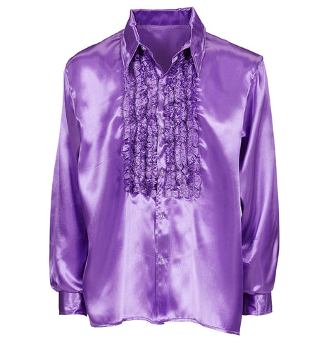 Widmann SRL Ruche blouse satijn paars