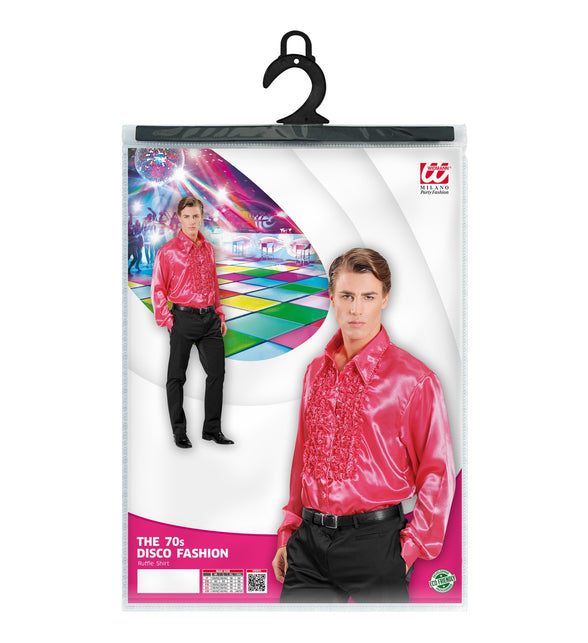 Widmann SRL Ruche blouse satijn roze