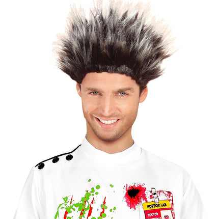 Widmann SRL Rugby pruik Max grijs