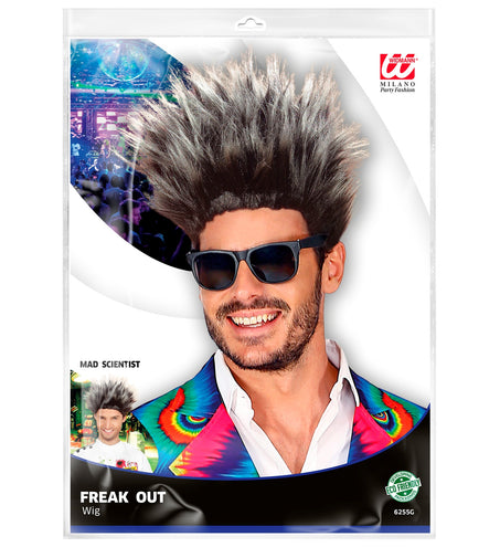 Widmann SRL Rugby pruik Max grijs