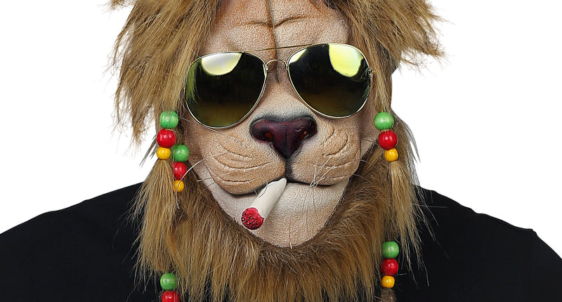 Widmann SRL Ruig masker rasta leeuw Berry