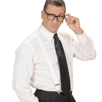 Widmann SRL Satijn zwarte stropdas