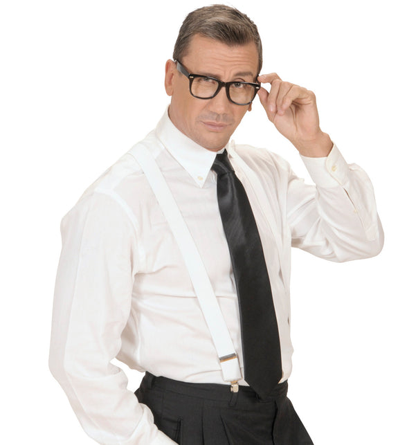 Widmann SRL Satijn zwarte stropdas