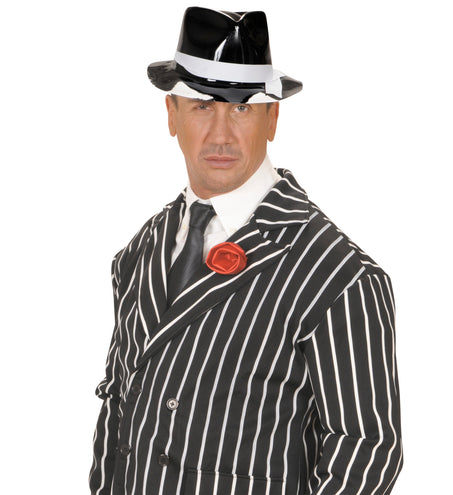 Widmann SRL Satijn zwarte stropdas