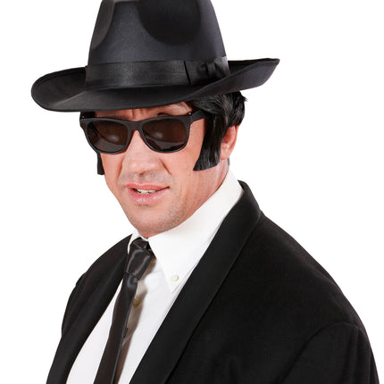 Widmann SRL Satijnen zwart hoed