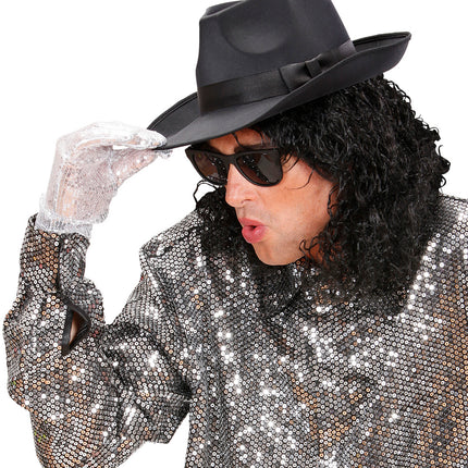 Widmann SRL Satijnen zwart hoed