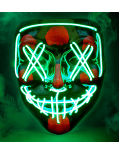 Widmann SRL Scary masker groen led