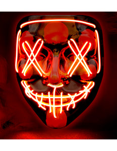 Widmann SRL Scary masker rood led