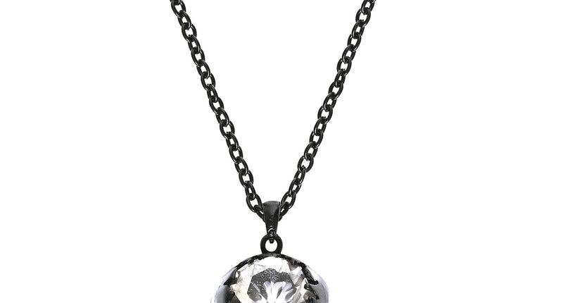 Widmann SRL Schedel ketting zilver zwart