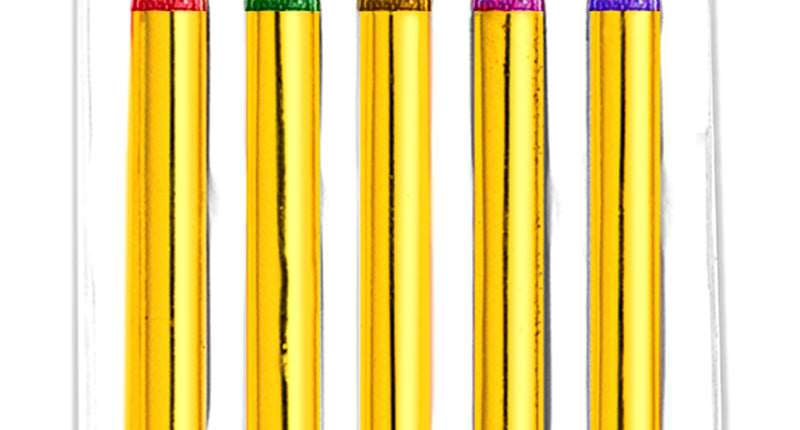 Widmann SRL Schmink stiften glitter 5 kleuren