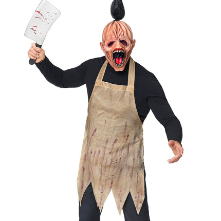 Widmann SRL Schort zombie slager met masker