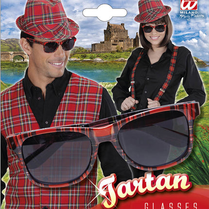 Widmann SRL Schotse bril met ruitjes