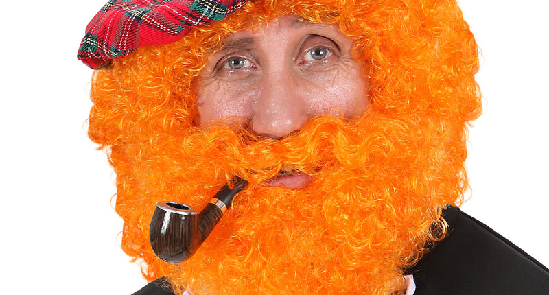 Widmann SRL Schotse pruik oranje krullen