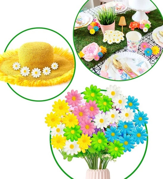 Widmann SRL Set van 20 decoratieve gele bloemen Milan