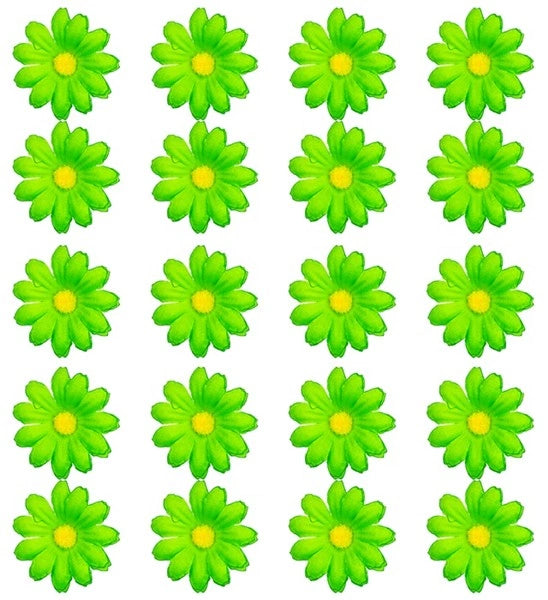 Widmann SRL Set van 20 decoratieve groene bloemen Niels