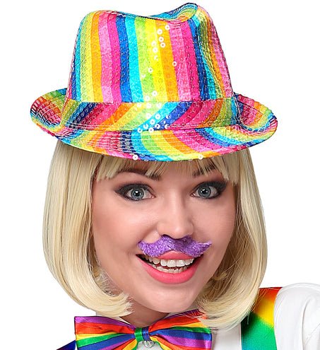 Widmann SRL Set vijf gekleurde snorren