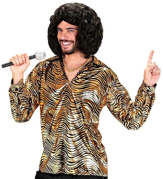 Widmann SRL Shirt disco fever goud heren