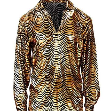 Widmann SRL Shirt disco fever goud heren