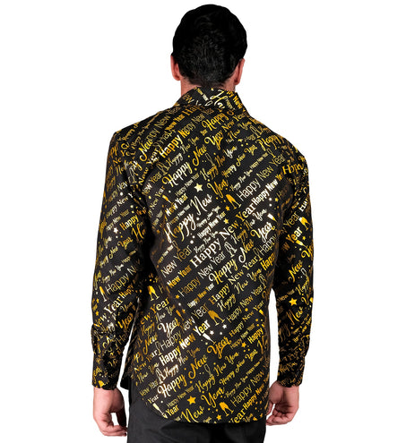 Widmann SRL Shirt happy new year gold