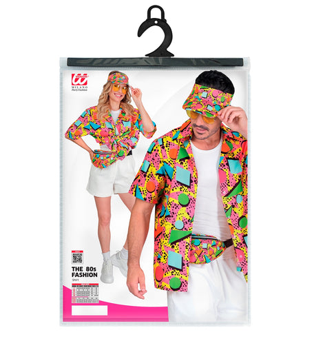 Widmann SRL Shirt jaren 80 funky fashion roze