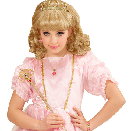 Widmann SRL Sieraden set in goudkleur kids