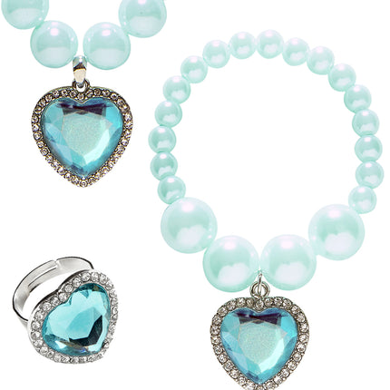 Widmann SRL Sieraden set kinderen azuur blauw