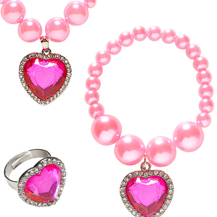 Widmann SRL Sieraden set voor kids in roze